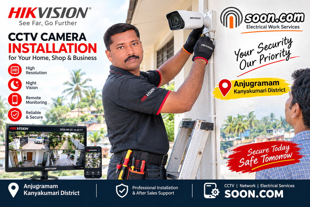 About hikvision cctv installation in anjugramam